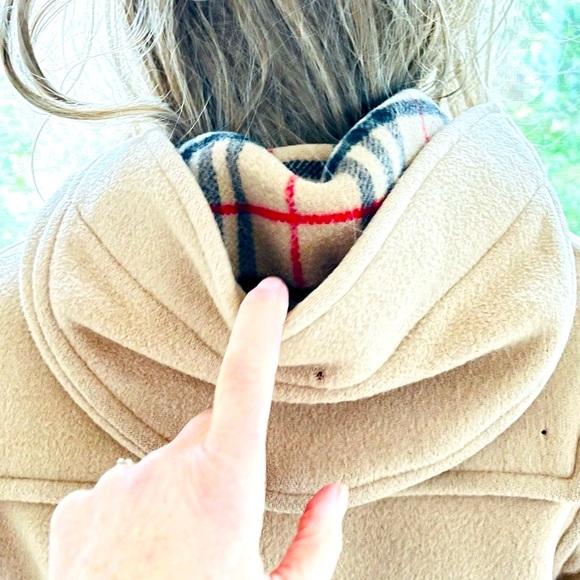 Burberry Wool Toggle Duffel Coat Camel Tan US Size 8 Host pick!⭐️🔥💕 - Picture 10 of 11